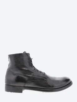 Officine Creative - Hive 16 Lace-Up Boots in Nero Ignis