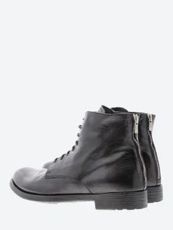 Officine Creative - Hive 16 Lace-Up Boots in Nero Ignis