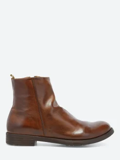 Officine Creative - Hive 10 Ankle Boots in Cigar Ignis