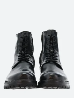 Officine Creative - Ikonic 001 Lace Up Boots in Nero Novak