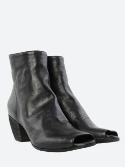 Officine Creative - Jaune 005 Ankle Boots with Peep Toe in Black