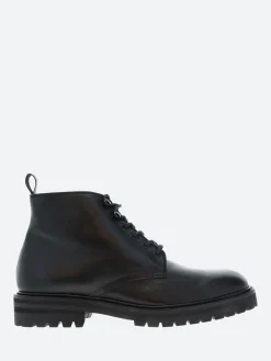 Officine Creative - Joss 001 Lace Up Boots in Nero Buttero