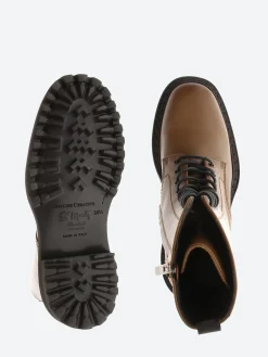 Officine Creative - Provence 027 Combat Boots in Walnut