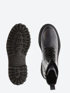 Officine Creative - Wisal 008 Combat Boots in Blue Marine Buttero