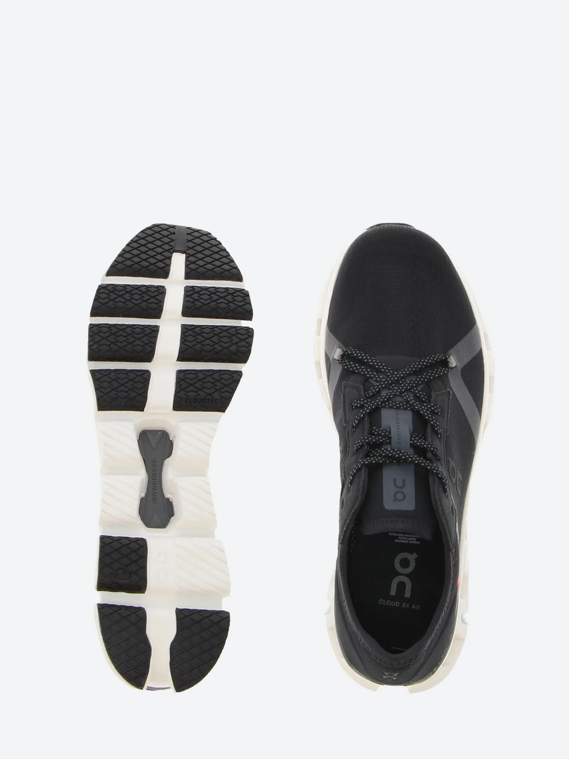On - Women's Cloud X 4 AD in Black and Asphalt