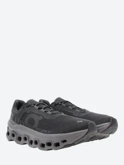 On - Women's Cloudmonster in Black and Magenta