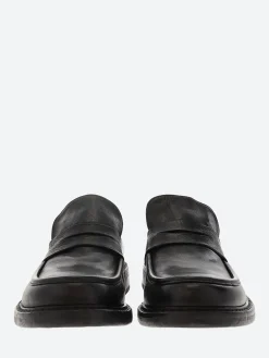 Open Closed - Travis 02 Penny Loafer in Black Mousse