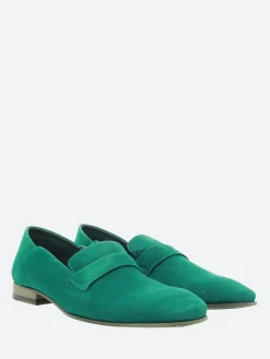 Pantanetti - 17123B Flat Loafers in Smeraldo Talc