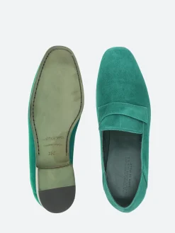 Pantanetti - 17123B Flat Loafers in Smeraldo Talc