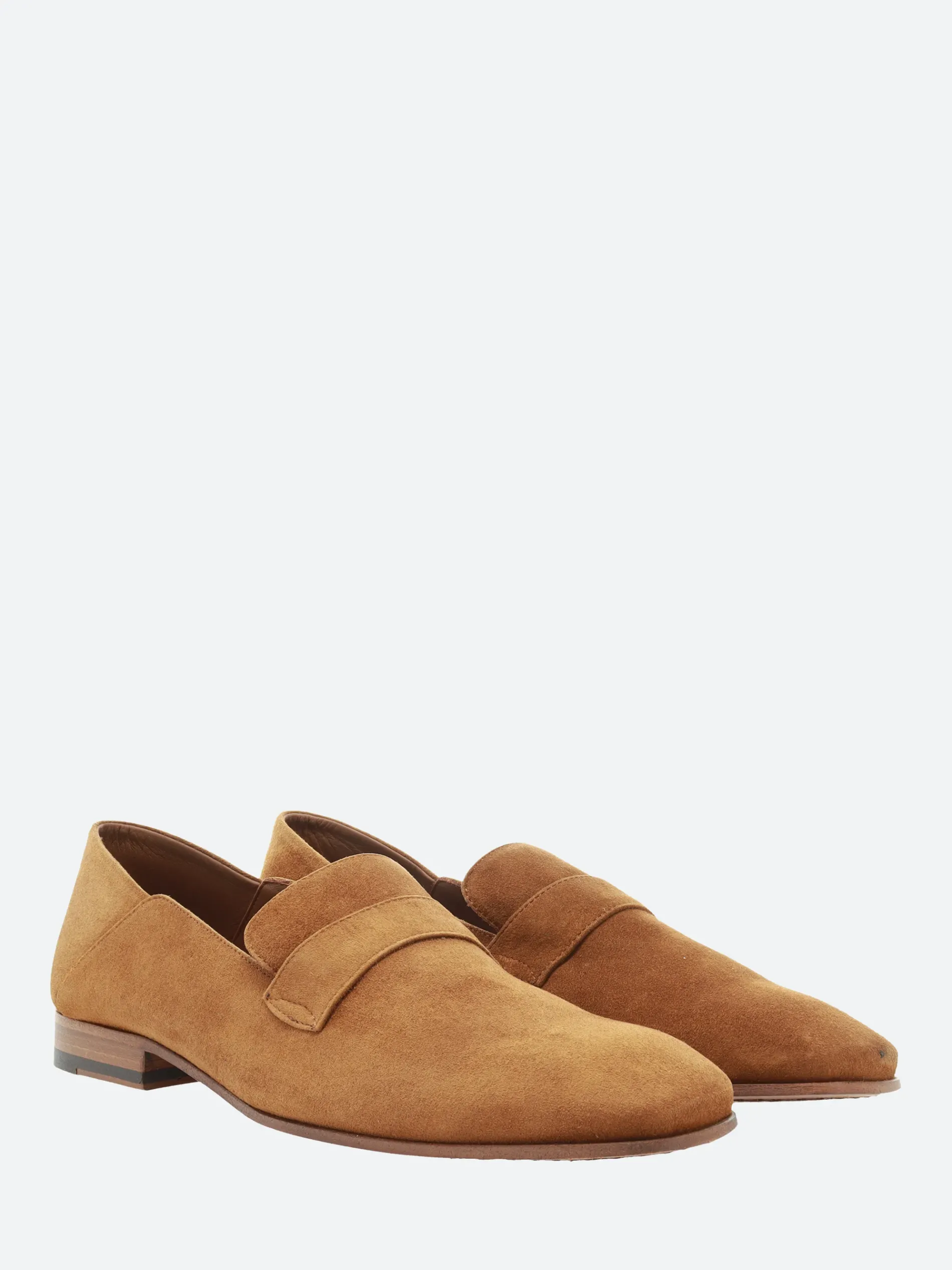 Pantanetti - 17123B Flat Loafers in Tabacco Talc