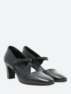 Pantanetti - 17102B Mary-Jane Pumps in Nero Fjord