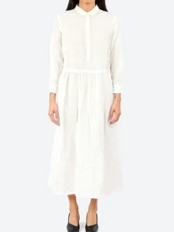 Pas de Calais - Classic Crinkle Dress in White
