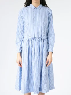 Pas de Calais - Stripe Flare Dress in Blue