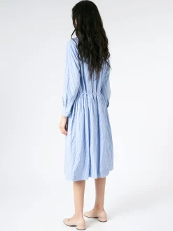 Pas de Calais - Stripe Flare Dress in Blue