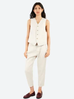 Pas de Calais - Tapered Pants in Light Grey