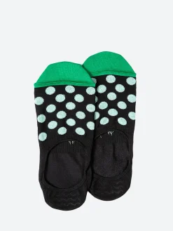 Paul Smith - Bright Spot No Show Socks in Black