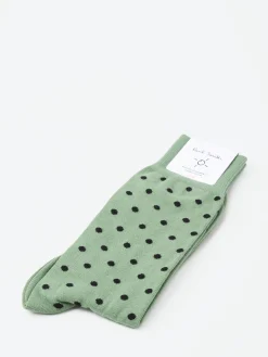 Paul Smith - Fernando Polka Sock in Green 33