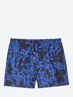 Paul Smith - Floral Camo Swim Shorts in Blue