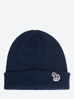 Paul Smith - Zebra Patch Beanie in Navy