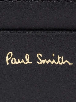 Paul Smith Accessories - Leather Credit Card Holder in Black