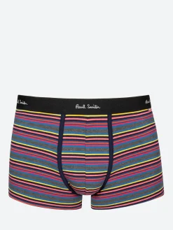 Paul Smith Accessories - Multi-Stripe Low-Rise Boxer Briefs in Slate