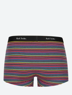 Paul Smith Accessories - Multi-Stripe Low-Rise Boxer Briefs in Slate