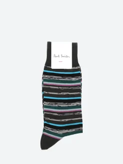 Paul Smith Accessories - Pan Stripe Socks in Slate