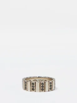 Pearls Before Swine - Ziffer Ring in Silver and Black