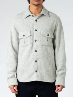 Peregrine - Dexter Overshirt in Light Grey