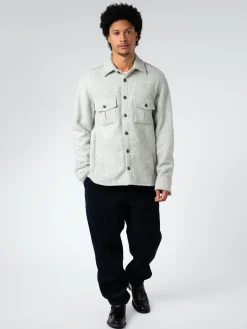 Peregrine - Dexter Overshirt in Light Grey