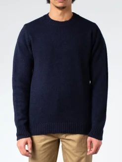 Peregrine - Makers Stitch Crewneck Sweater in Navy
