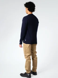 Peregrine - Makers Stitch Crewneck Sweater in Navy