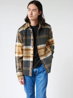Peregrine - Wool Overshirt in Barney
