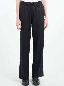 Pomandere - Flannel Pants in Black