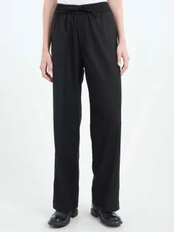 Pomandere - Flannel Pants in Black