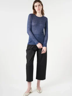 Pomandere - Long-Sleeved Shirt in Navy