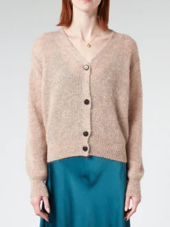 Pomandere - Mohair Cardigan in Antique Rose