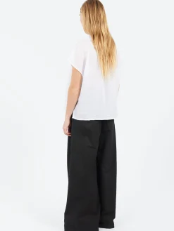 Pomandere - Short Sleeve Button-Up in Optical White