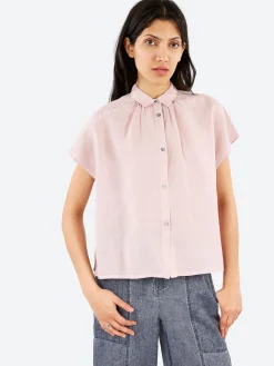Pomandere - Short Sleeve Button-Up in Magnolia