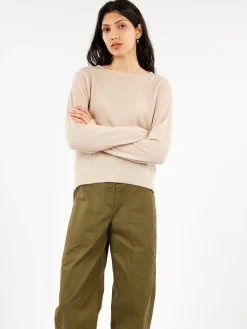 Pomandere - Striped Crewneck in Ice