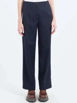 Pomandere - Wide Leg Trousers in Night Blue