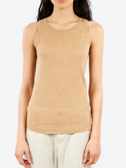 Pomandère - Linen Jersey Tank Top in Rope