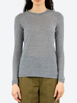Pomandère - Long-Sleeved T-Shirt in Indaco