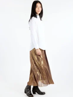 Pomandère - Metallic Skirt in Gold