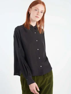 Pomandère - Silk Shirt in Black