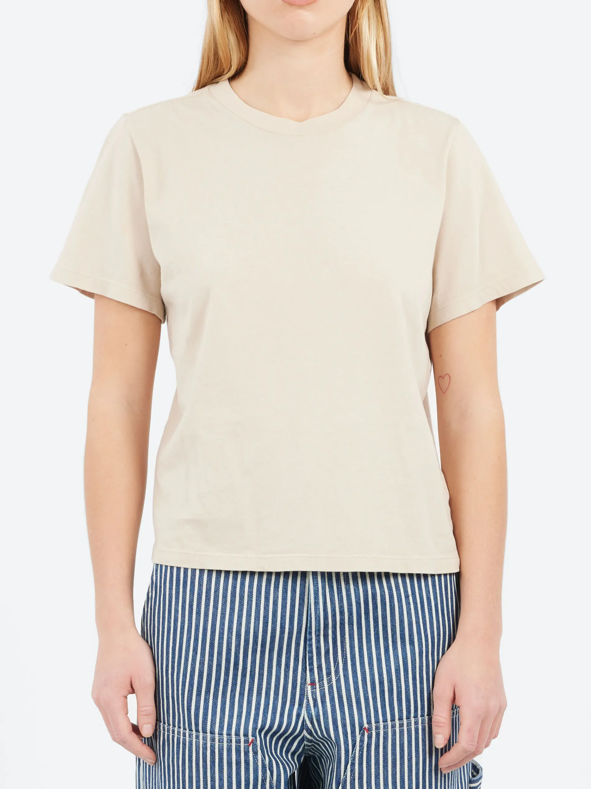 Pomandère - Unevenely-Dyed Cotton Jersey T-Shirt in Rope