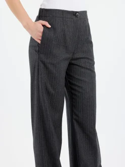 Pomandère - Wide Leg Trousers in Anthracite