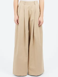 Pomandère - Wide Leg Trousers in Sand