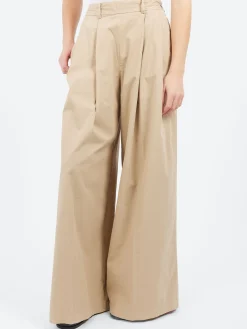 Pomandère - Wide Leg Trousers in Sand