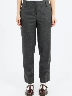 Pomandère - Wool Blend Pants in Anthracite